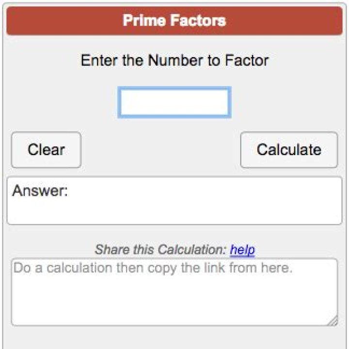 Factorization Calculator