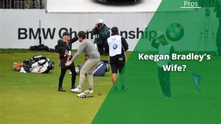Keegan Bradley and his spouse