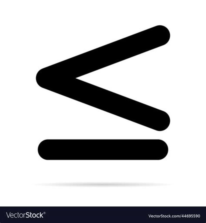 less than or equal to