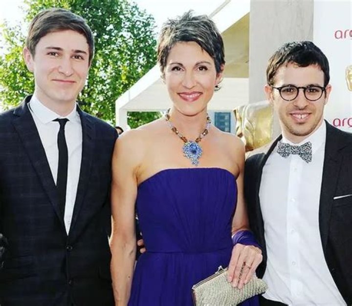 Tamsin Greig with her children &acirc;&euro;&rdquo; sons Jakob and Nathanael &acirc;&euro;&rdquo; she had with husband Richard Leaf.